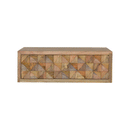 Isabelle Wall Mounted Diamond Carved Bedside by Lavishway | Bedside Tables-51696