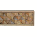 Isabelle Wall Mounted Diamond Carved Bedside by Lavishway | Bedside Tables-51702