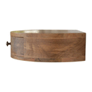 Isabelle Wall Mounted Rounded Bedside Table by Lavishway | Bedside Tables-51616