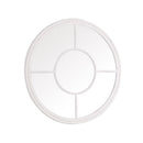 Window Circular White Wall Mirror by Lavishway | Wall Mirrors-36123