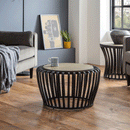 Washington Elm Wood Top Round Coffee Table by Lavishway | Coffee Tables-60522