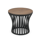 Washington Elm Wood Top Round Lamp Table by Lavishway | Side Tables-60520