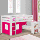 Wendy Surf White Finish Mid Sleeper Bed by Lavishway | Wooden Beds-60518