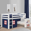 Wendy Surf White Finish Mid Sleeper Bed by Lavishway | Wooden Beds-60516