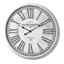White Distressed Greenwich Wall Clock by Lavishway | Wall Clocks-51594
