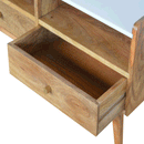 Xender White Marble Top Media Unit by Lavishway | TV Units Cabinets-57013