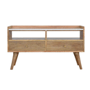 Xender White Marble Top Media Unit by Lavishway | TV Units Cabinets-57010