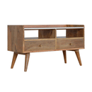 Xender White Marble Top Media Unit by Lavishway | TV Units Cabinets-57009