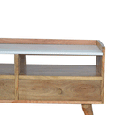 Xender White Marble Top Media Unit by Lavishway | TV Units Cabinets-57015