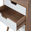Xender 3 Drawers Contemporary Bedside Table by Lavishway | Bedside Tables-51977