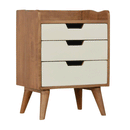 Xender 3 Drawers Contemporary Bedside Table by Lavishway | Bedside Tables-51972