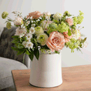 White Cylindrical Ceramic Vase by Lavishway | Vases-50874