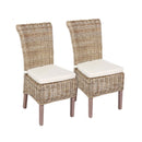Wicklewood Cushion Dining Chair Set of 2 by Lavishway | Dining Chairs-33741