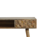 Williston 1 Cube Carved Drawers Writing Desk by Lavishway | Reclaimed Wood Desks-21378