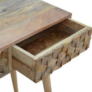 Williston 2 Cube Carved Drawers Console Table by Lavishway | Hallway Console Table-21410