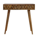 Williston 2 Cube Carved Drawers Console Table by Lavishway | Hallway Console Table-21409