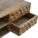 Williston 2 Cube Carved Drawers Media Unit by Lavishway | TV Units Cabinets-21397