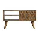 Williston 2 Cube Carved Drawers Media Unit by Lavishway | TV Units Cabinets-21392