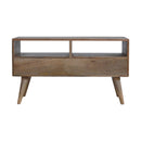 Williston 2 Cube Carved Drawers TV Unit by Lavishway | TV Units Cabinets-21390