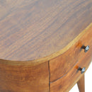 Williston 2 Drawers Rounded Bedside Table by Lavishway | Bedside Tables-21553