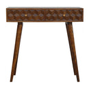 Williston Cube Carved Console Table by Lavishway | Hallway Console Table-21893