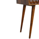 Williston Cube Carved Console Table by Lavishway | Hallway Console Table-21900