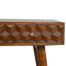 Williston Cube Carved Console Table by Lavishway | Hallway Console Table-21894