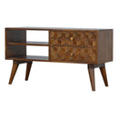 Williston Cube Carved Media Unit by Lavishway | TV Units Cabinets-21885