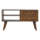 Williston Cube Carved Media Unit by Lavishway | TV Units Cabinets-21884