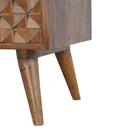 Williston Diamond Carved 2 Drawers TV Unit by Lavishway | TV Units Cabinets-21780