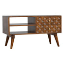 Williston Diamond Carved Media Unit by Lavishway | TV Units Cabinets-21790