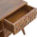 Williston Diamond Carved Media Unit by Lavishway | TV Units Cabinets-21798