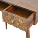 Williston Diamond Carved Writing Desk by Lavishway | Reclaimed Wood Desks-21763