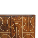 Williston Gold Inlay Abstract Cabinet by Lavishway | Cupboards-21703