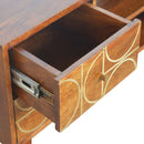 Williston Gold Inlay Abstract Media Unit by Lavishway | TV Units Cabinets-21696