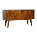 Williston Gold Inlay Abstract Sideboard by Lavishway | Sideboards-21673