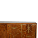 Williston Gold Inlay Abstract Sideboard by Lavishway | Sideboards-21677