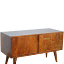Williston Gold Inlay Abstract Sideboard by Lavishway | Sideboards-21679