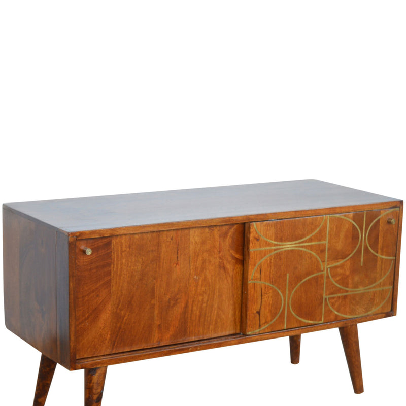 Williston Gold Inlay Abstract Sideboard by Lavishway | Sideboards-21679