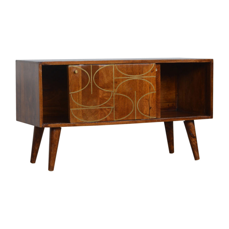 Williston Gold Inlay Abstract Sideboard by Lavishway | Sideboards-21676