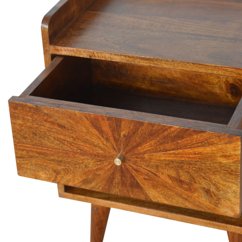 Williston Open Slot Sunrise Bedside Table by Lavishway | Bedside Tables-21456