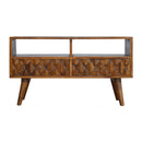 Williston Pineapple Carved Media Unit by Lavishway | TV Units Cabinets-21619