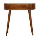 Williston Rounded Chestnut Console Table by Lavishway | Hallway Console Table-21488