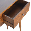 Williston Rounded Chestnut Console Table by Lavishway | Hallway Console Table-21493