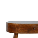 Williston Rounded Chestnut Console Table by Lavishway | Hallway Console Table-21492