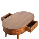 Williston Rounded Unique Coffee Table by Lavishway | Coffee Tables-21544