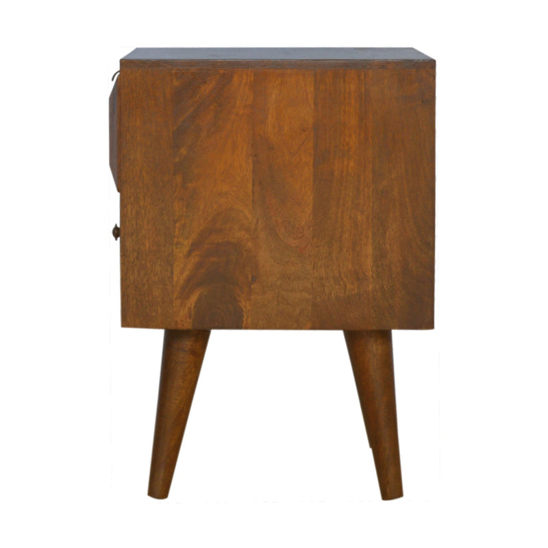 Williston Solid Wood Prism Bedside Table by Lavishway | Bedside Tables-21609