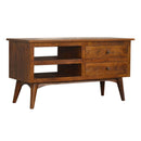Williston Solid Wood 2 Drawer TV Unit by Lavishway | TV Units Cabinets-21632