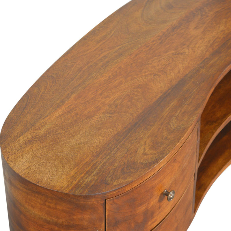 Williston Unique Curved Media Unit | Lavishway UK