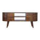 Williston Unique Rounded Media Unit by Lavishway | TV Units Cabinets-21527
